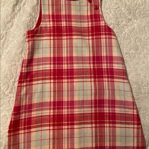 Janie and Jack Plaid jumper Dress